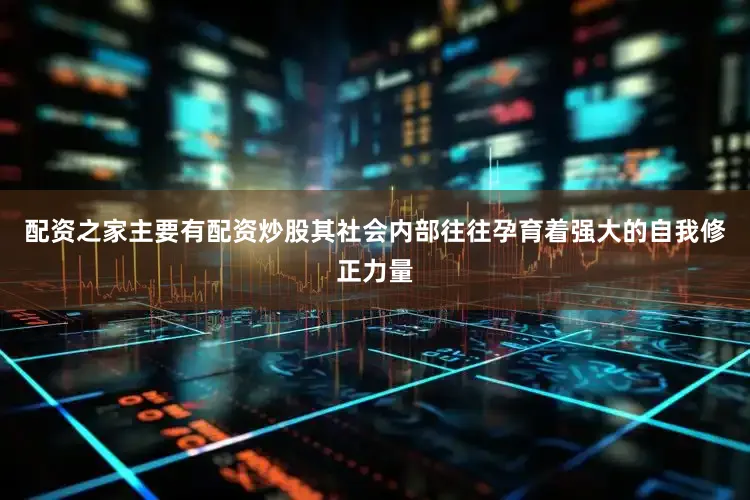 配资之家主要有配资炒股其社会内部往往孕育着强大的自我修正力量